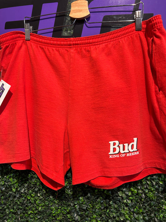 80s Budweiser King Of Beers Shorts. Size XL