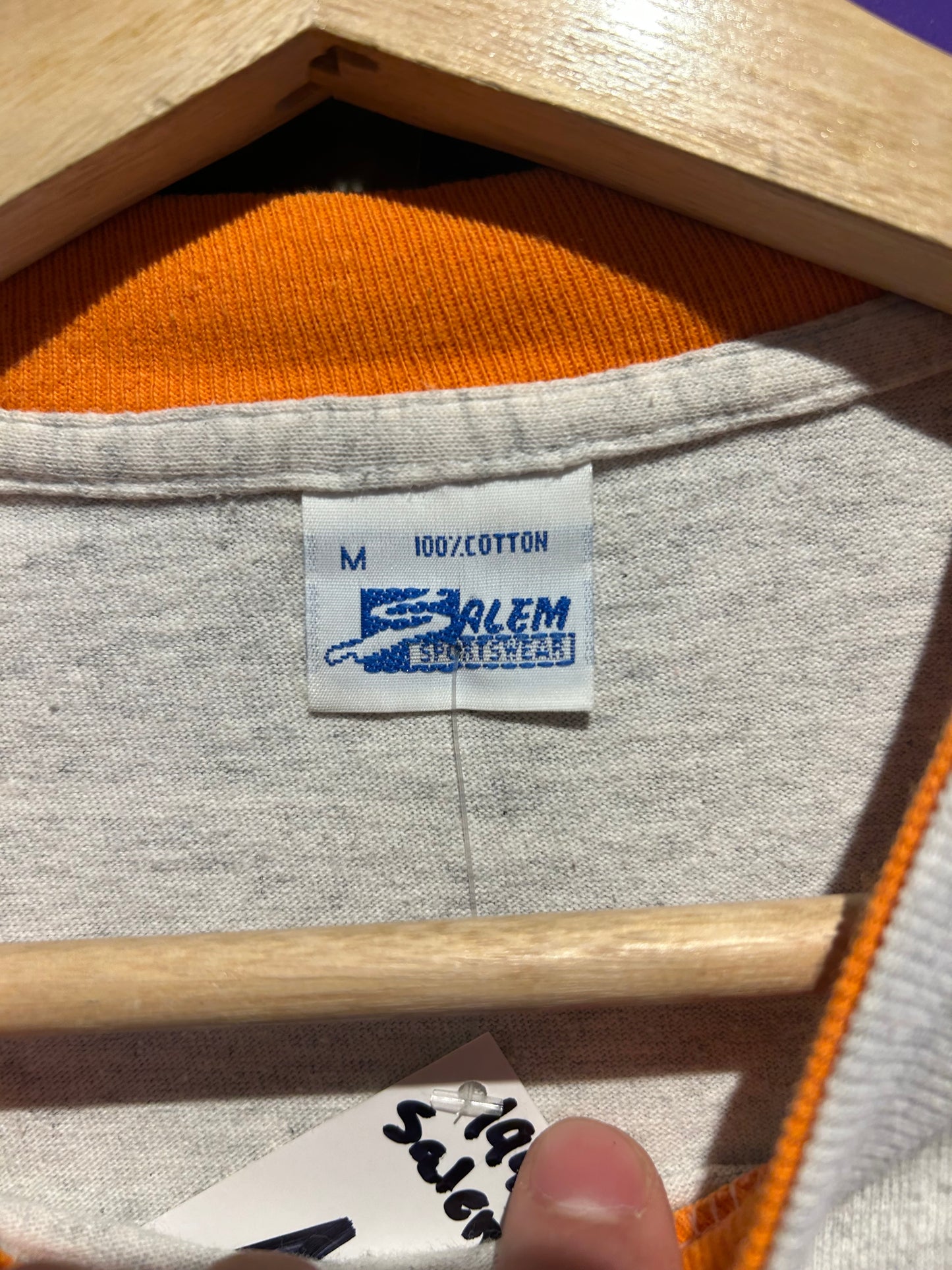 1990 Miami Hurricanes Salem Sportswear T-Shirt. Size Medium