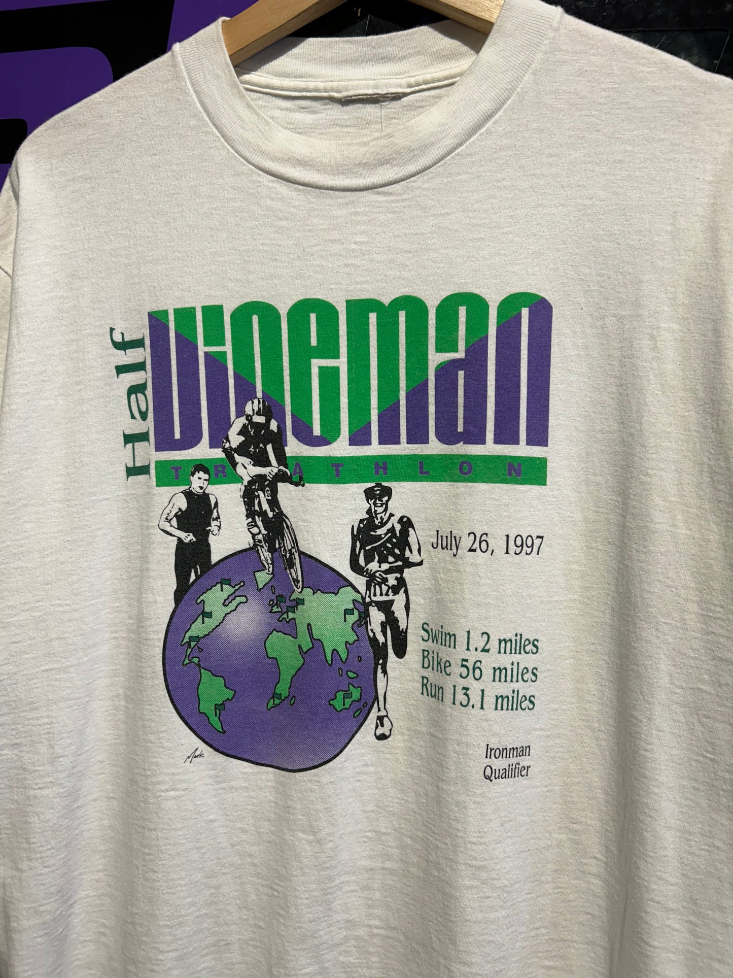 1997 The Vineman Triathlon Ironman T-Shirt. Size Large