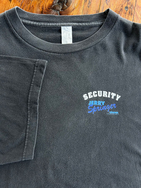 90s The Jerry Springer Show Security T-Shirt. Size XL