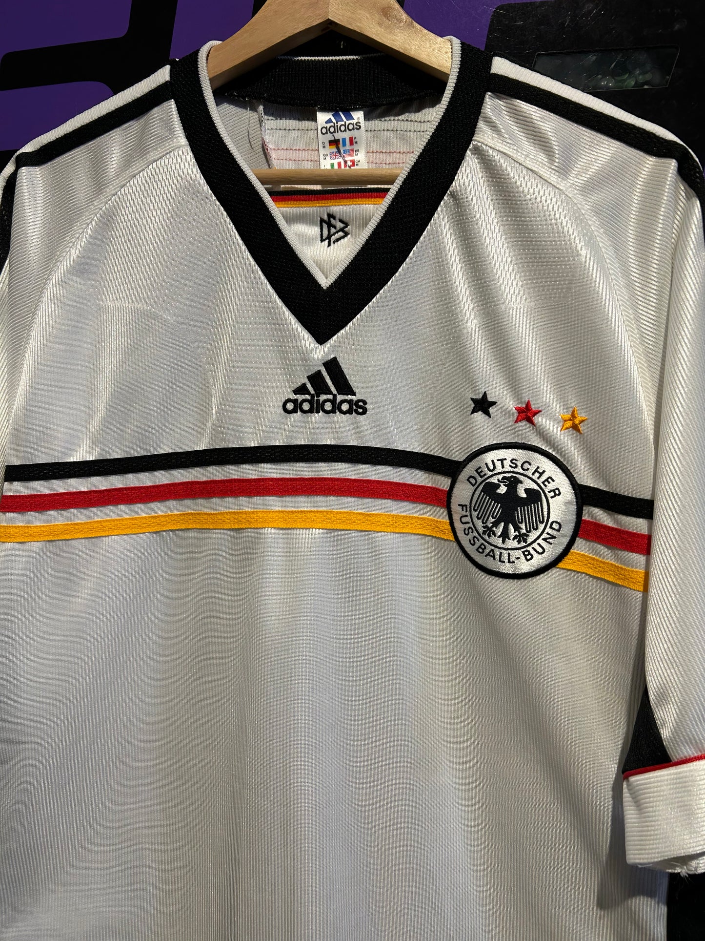 1998-2000 German National Team Adidas Jersey. Size M/L