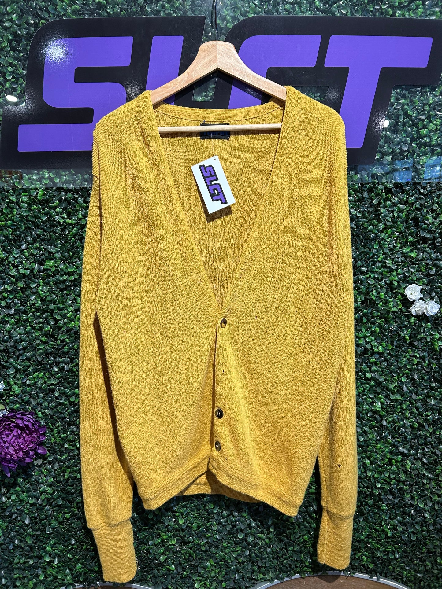70s Jockey Knit Cardigan. Size M/L