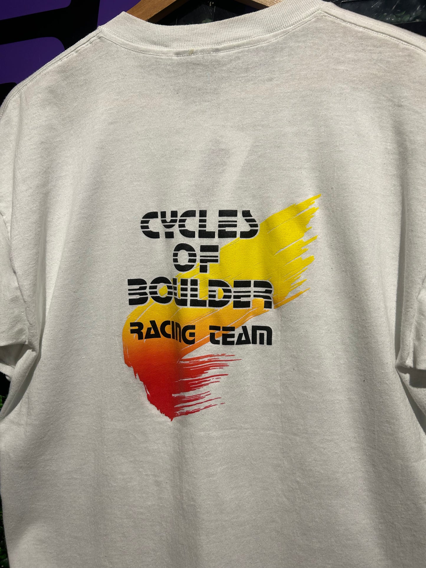 80s Cycles Of Boulder T-Shirt. Size Large
