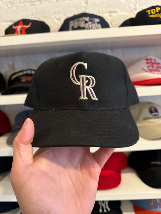 Vintage New Era Colorado Rockies Fitted Hat Size 7 3/8