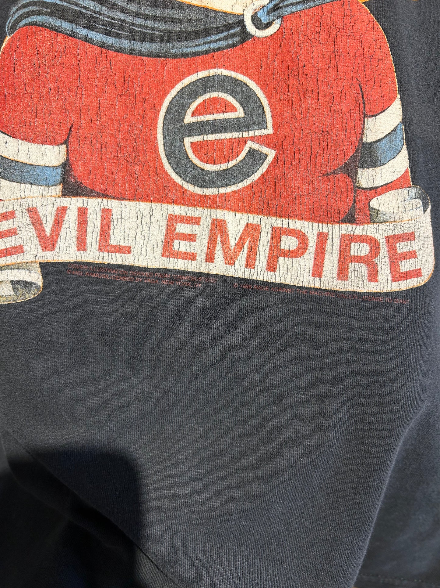 1996 Rage Against The Machine Evil Empire T-Shirt. Size Large