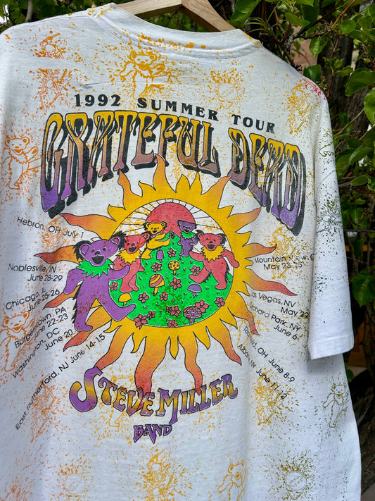 1992 Grateful Dead Summer Tour AOP T-Shirt. Size XL