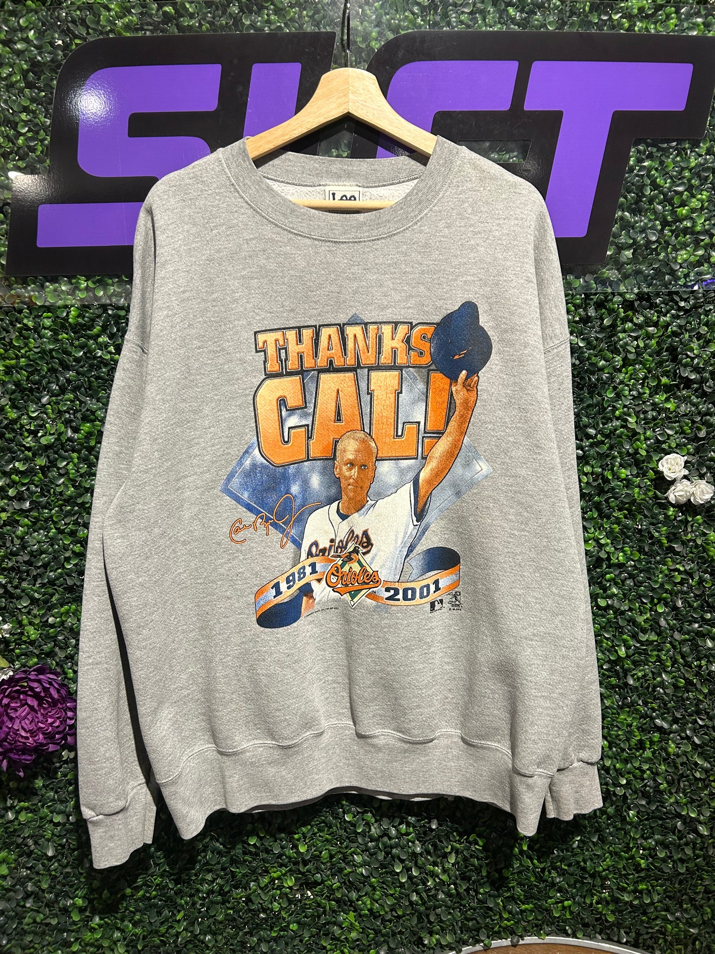 2001 Cal Ripken Jr. “Thanks Cal” Crewneck. Size XL