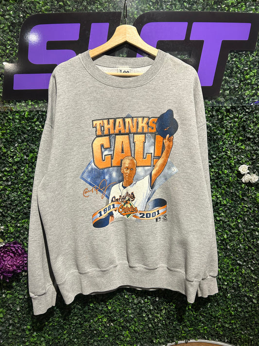 2001 Cal Ripken Jr. “Thanks Cal” Crewneck. Size XL