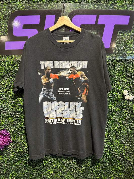 2006 Mosley Vs. Vargas The Rematch Las Vegas Boxing T-Shirt. Size Large
