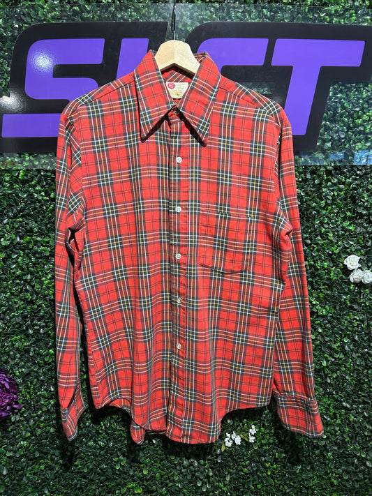 70s Sears Kings Road Button-Up Shirt. Size Medium