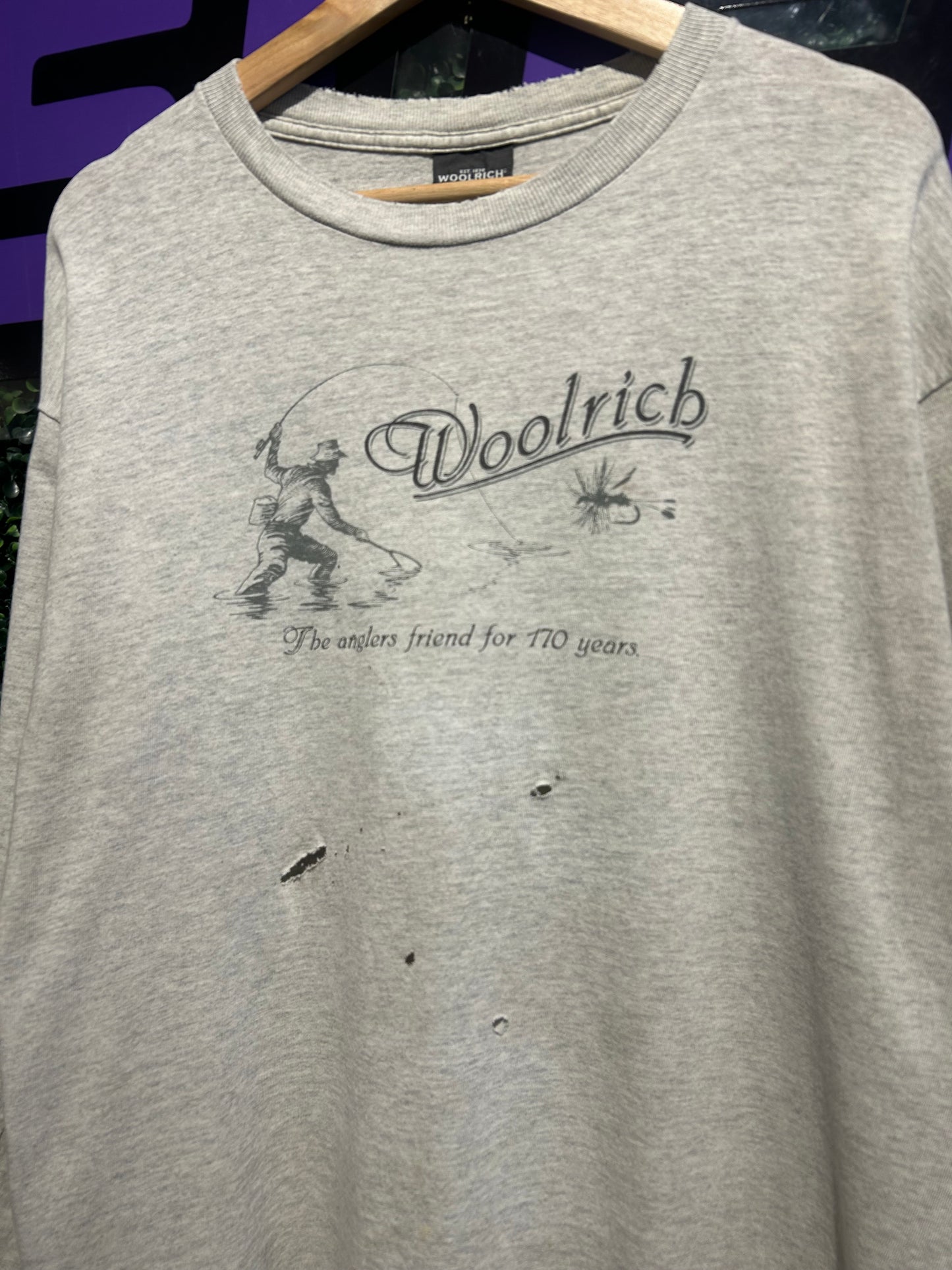 Vintage Woolrich Fishing LS Shirt. Size L/XL