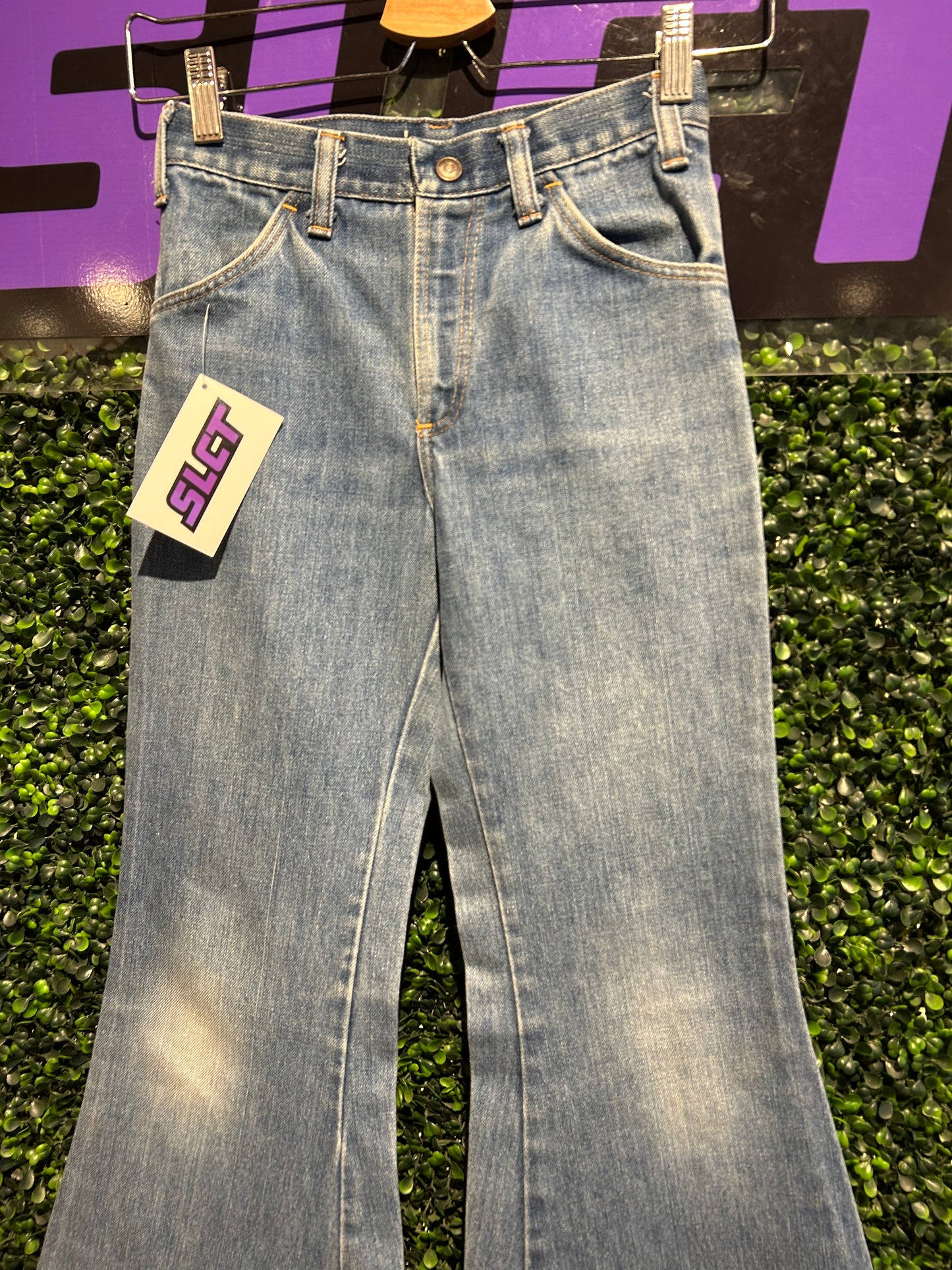Vintage Denim Bell Bottom Pants. Size 24x28
