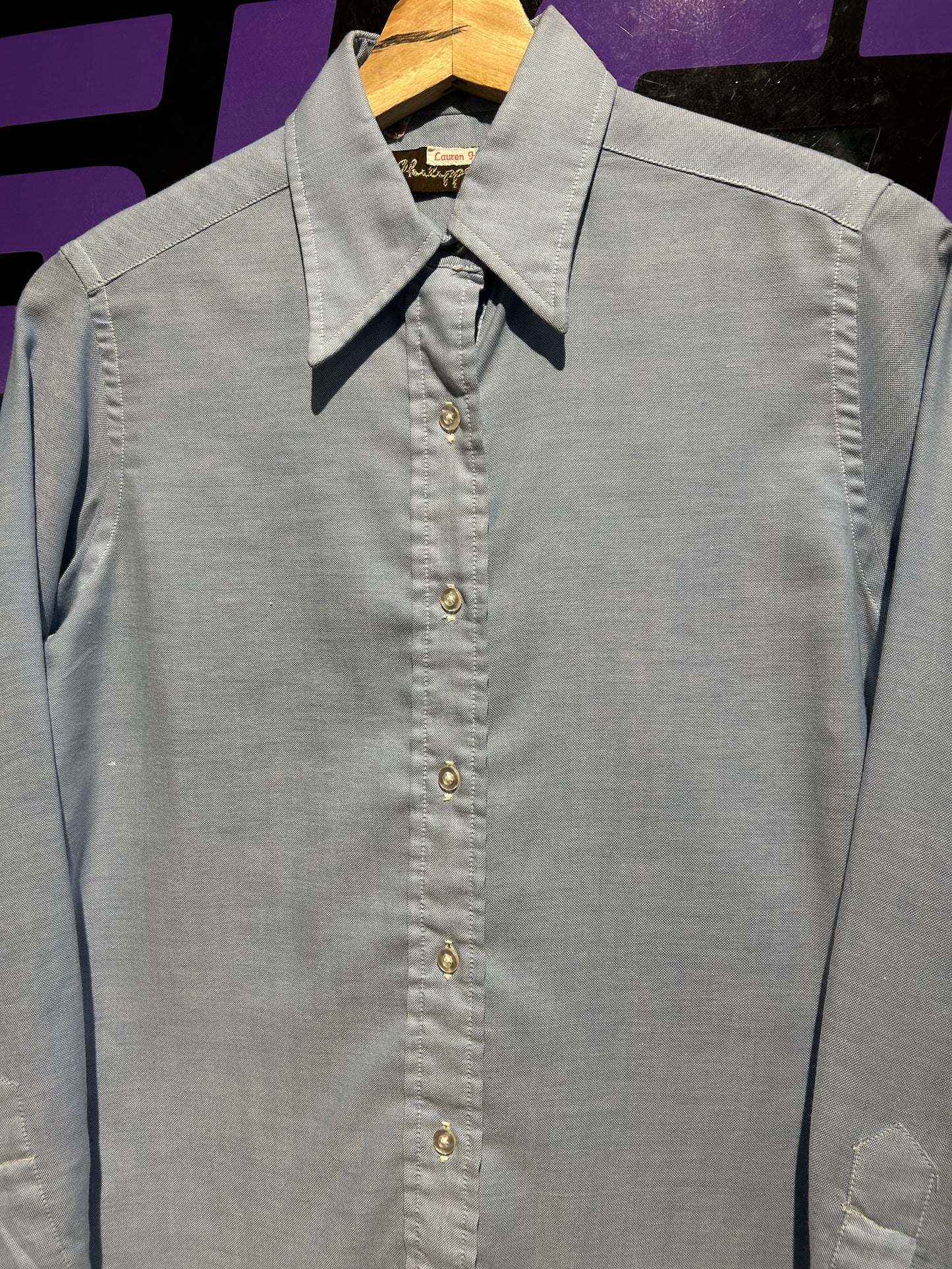 Vintage Philippe Venet Paris Button-Up Dress Shirt. Size S/M