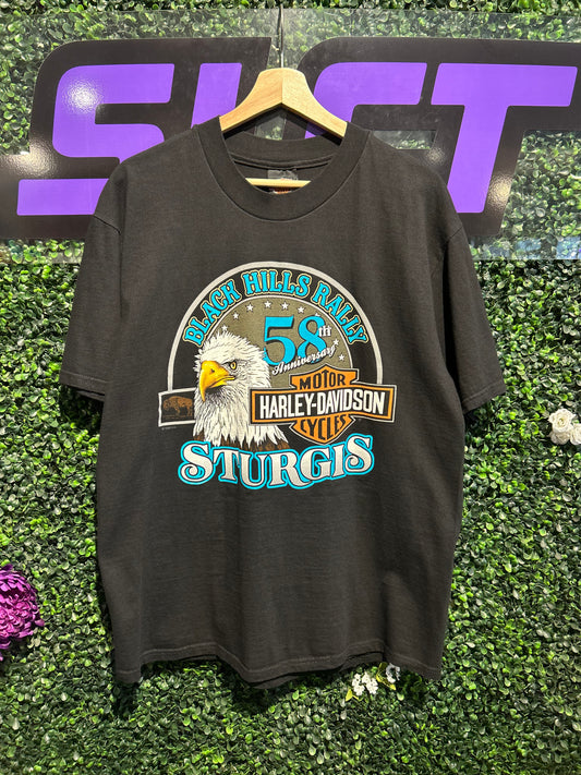 1998 Harley Davidson Sturgis Black Hills Rally T-Shirt. Size L/XL