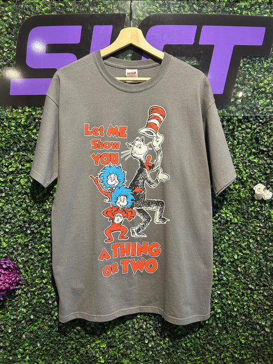 Vintage Dr. Seuss Cat In The Hat Things T-Shirt. Size Large