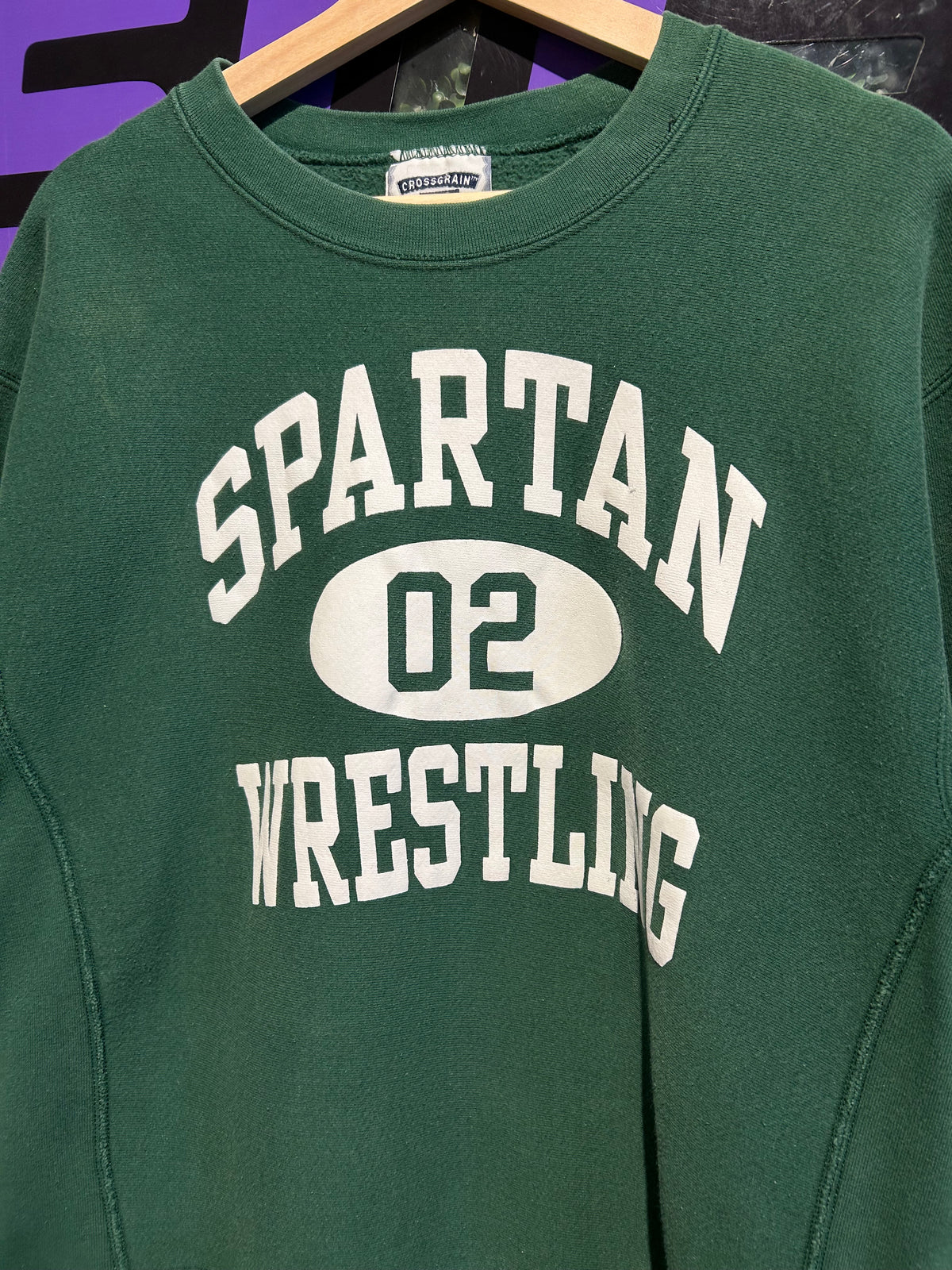 Vintage Michigan State Spartans Wrestling Lee Crewneck. Size Large