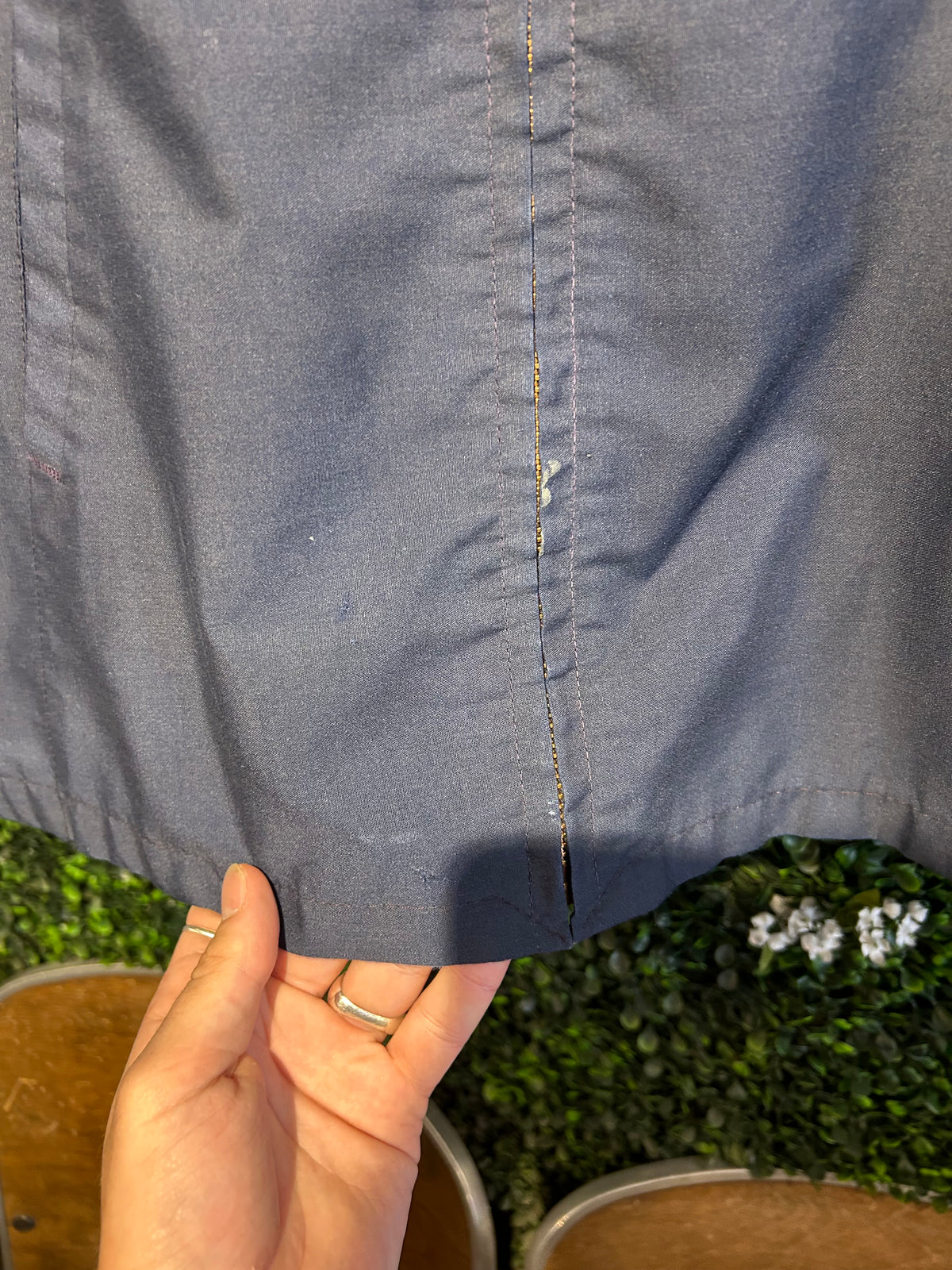 60s Brent Zip-Up Collared Jacket. Size Large