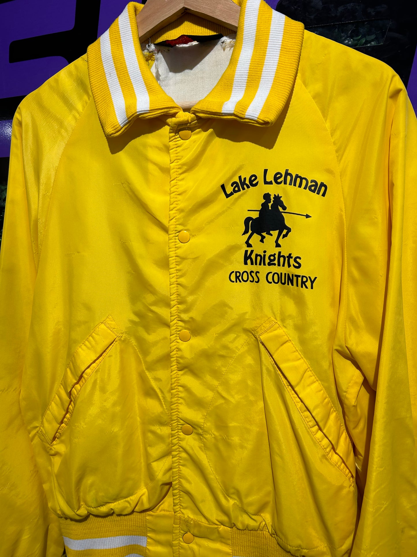 80s Lake Lehman Knights Cross Country Jacket. Size Small