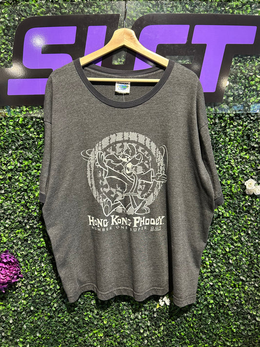 90s Hong Kong Phooey Ringer T-Shirt. Size XL