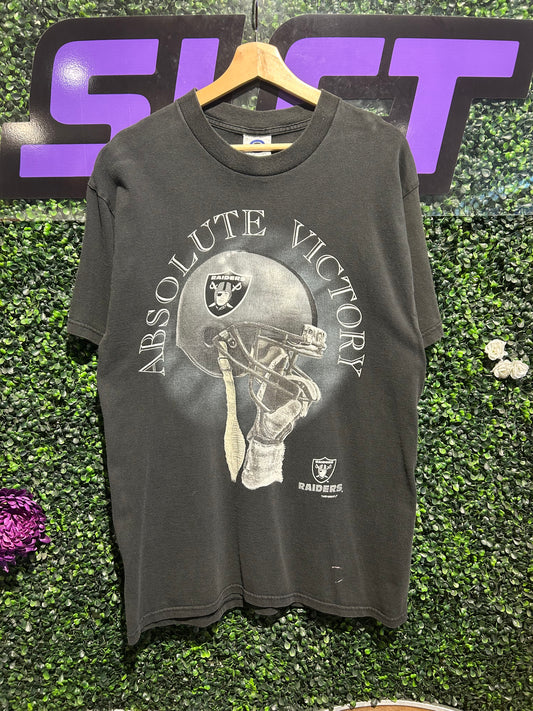 1996 Oakland Raiders Absolute Victory T-Shirt. Size Large