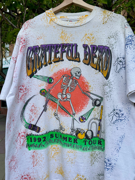 1992 Grateful Dead Summer Tour AOP T-Shirt. Size XL