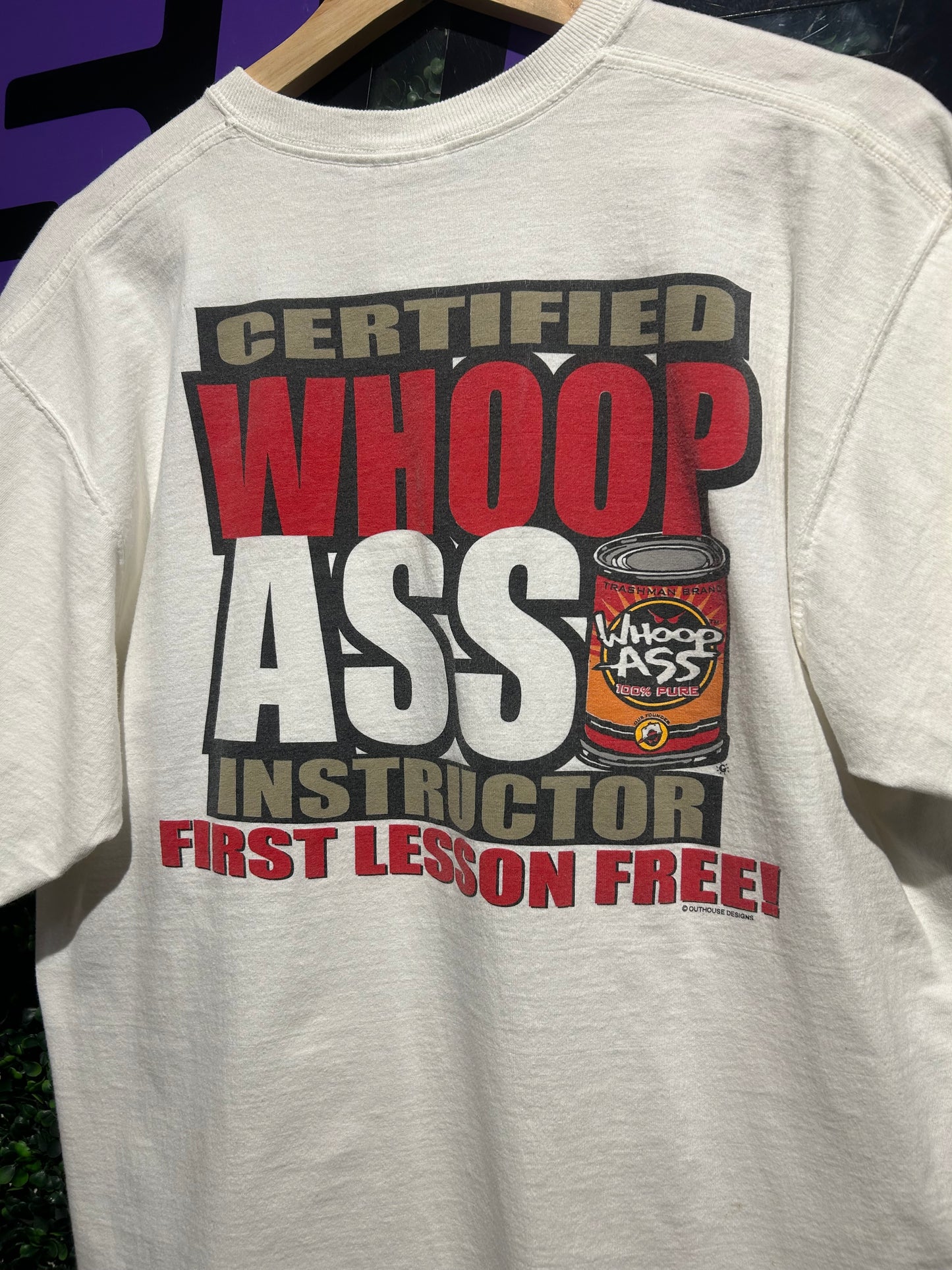 Vintage Whoop Ass T-Shirt. Size Large