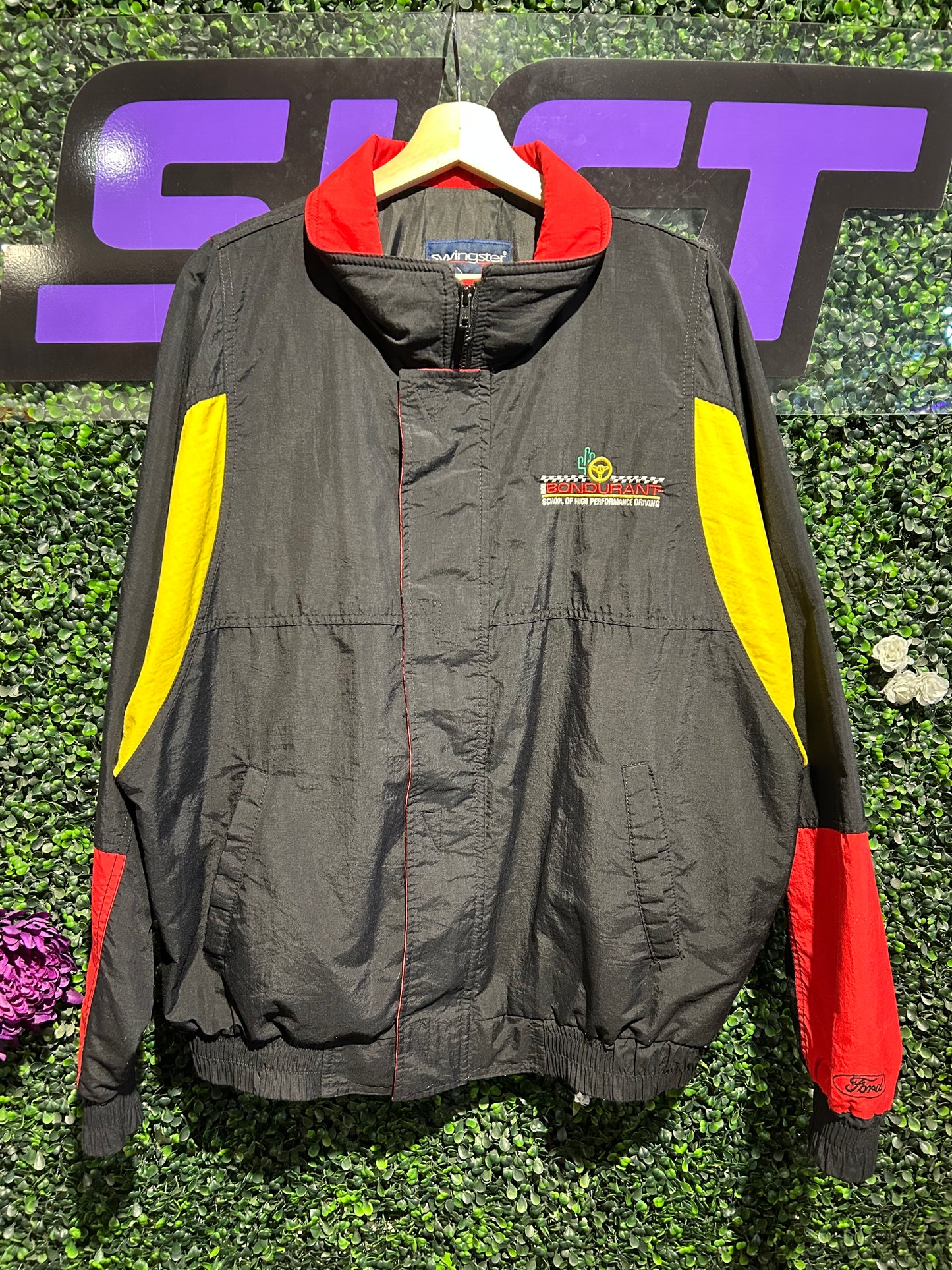 Vintage Bondurant Racing School Jacket. Size Large