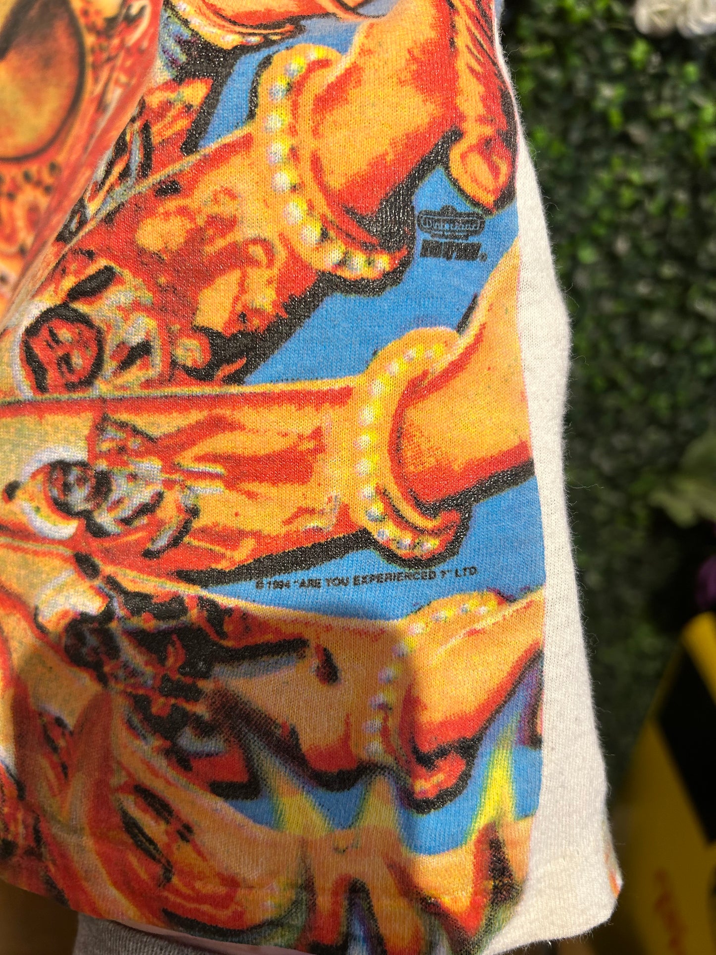 1994 The Jimi Hendrix Experience All-Over-Print T-Shirt. Size Large