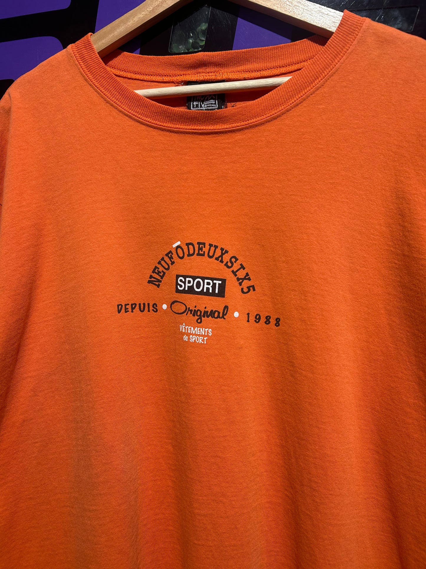 90s Vetements Du Sport T-Shirt. Size L/XL