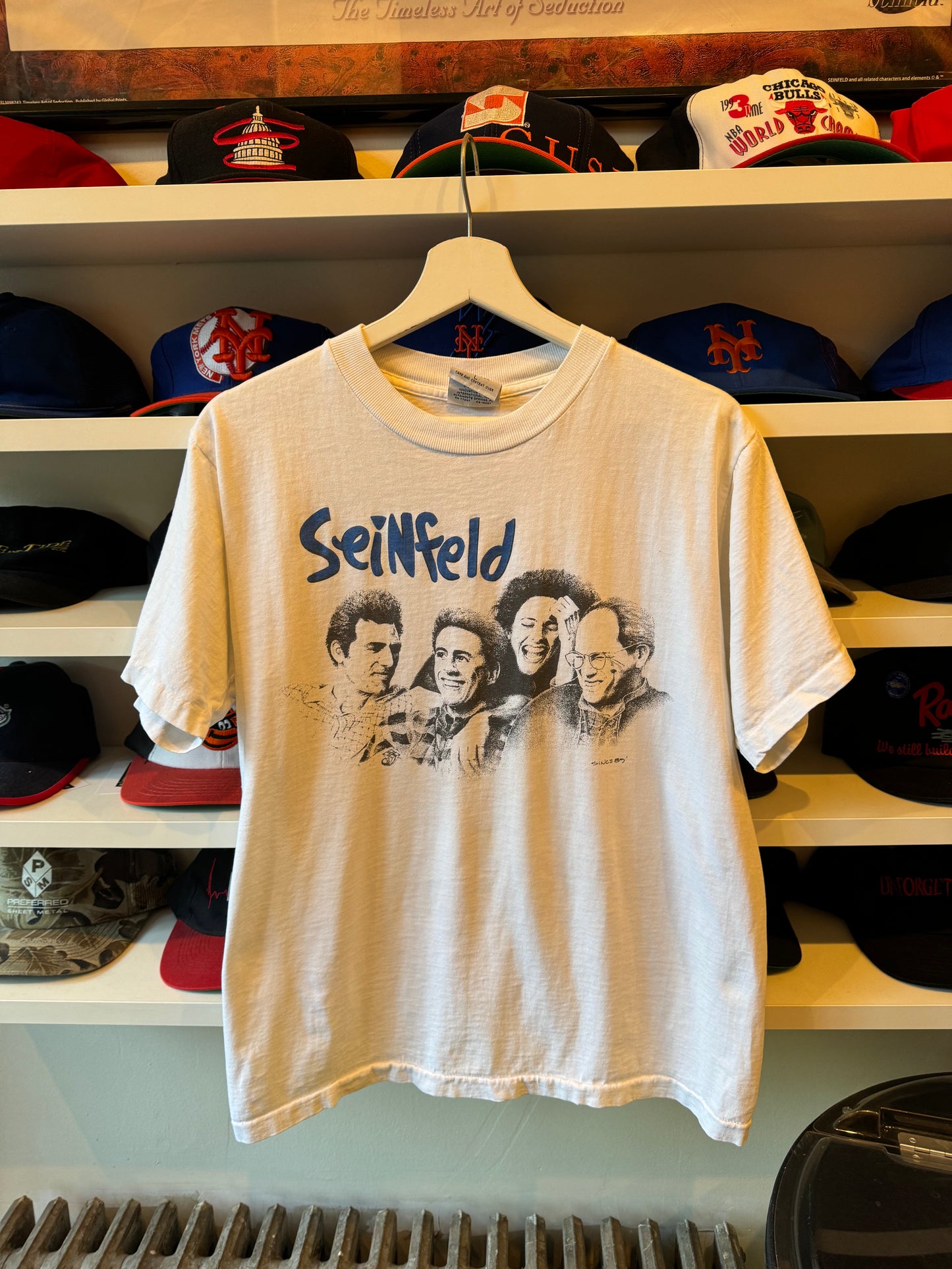 Vintage Seinfeld Mount Rushmore Cast and Crew T-Shirt Tagged Large fits Medium/Large