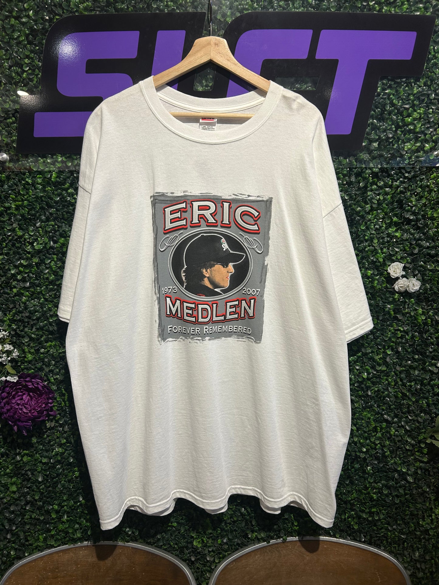 2007 Eric Medlen Forever Remembered Racing T-Shirt. Size 3XL