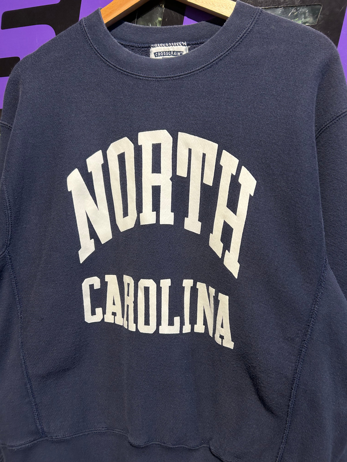 90s North Carolina Tar Heels Lee Crewneck. Size Medium