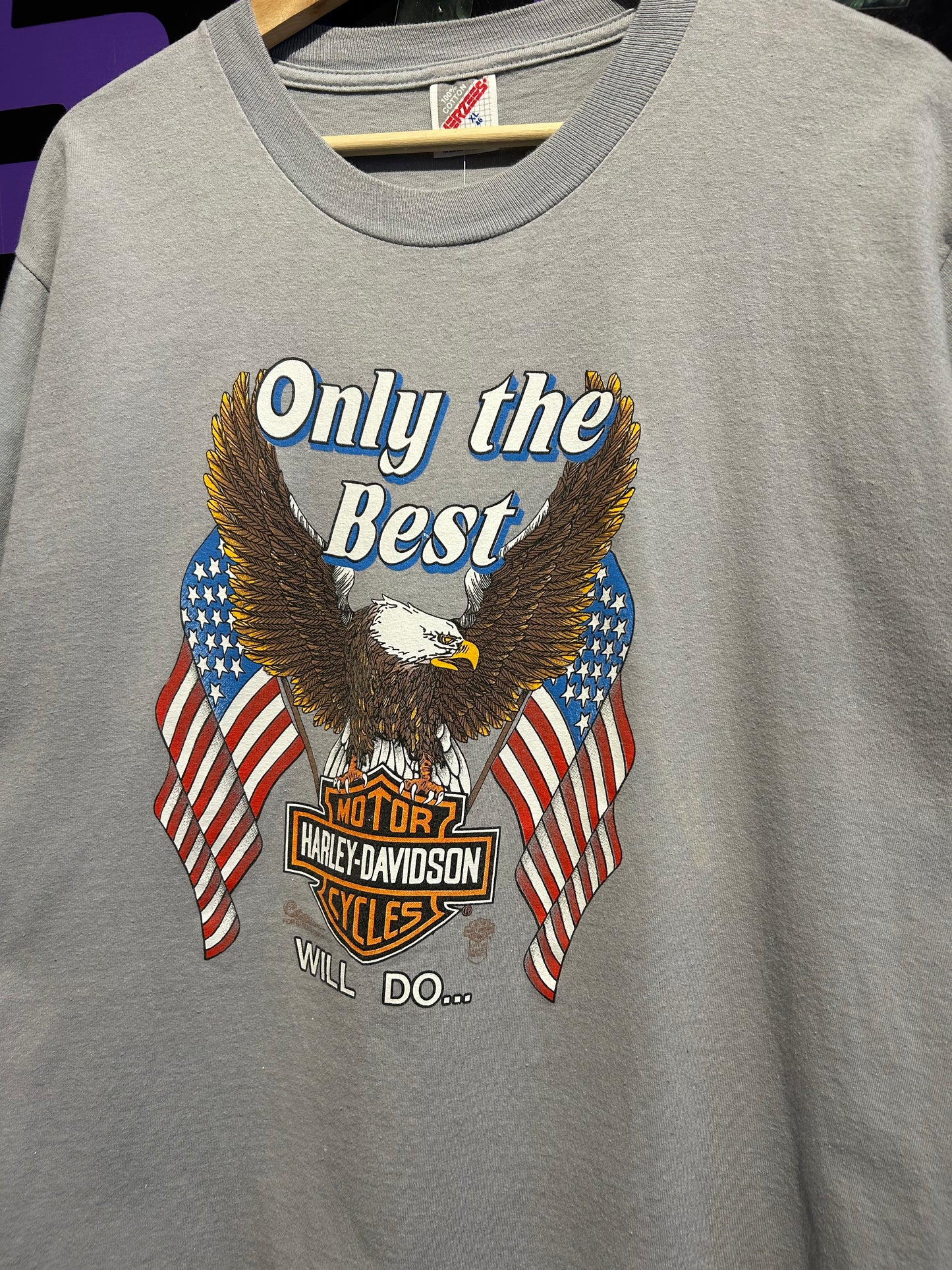 1988 Harley Davidson Only The Best T-Shirt. Size L/XL