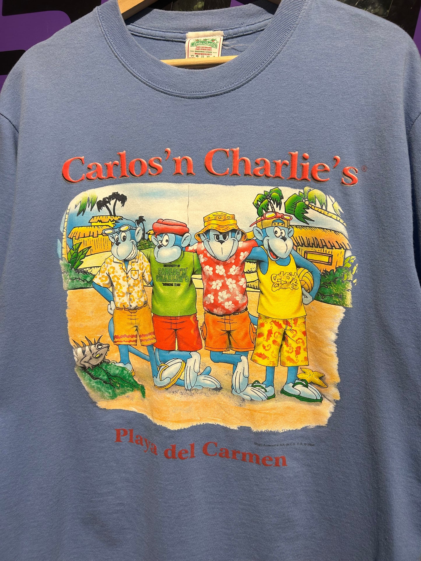 2004 Carlos n Charlie’s Mexico T-Shirt. Size Large