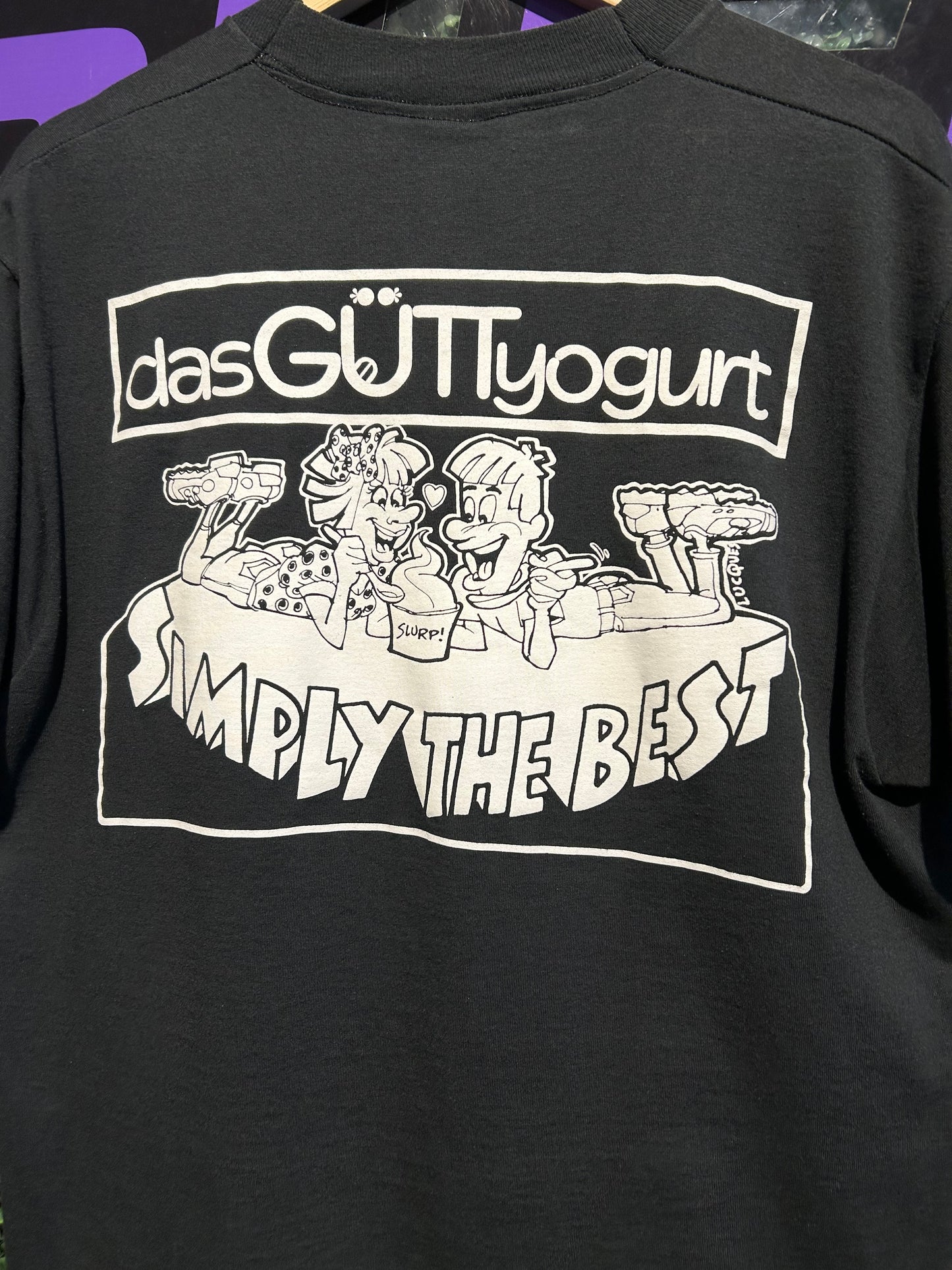 90s DasGüttYogurt “Simply The Best” T-Shirt. Size Large
