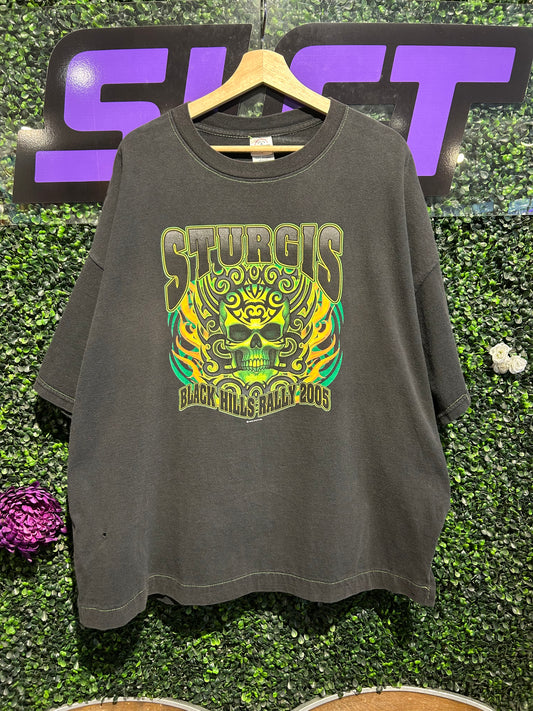 2005 Sturgis Black Hills Rally T-Shirt. Size XXL