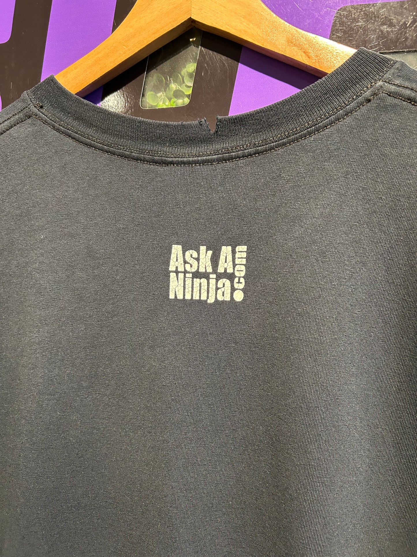 Vintage Ask A Ninja T-Shirt. Size XL