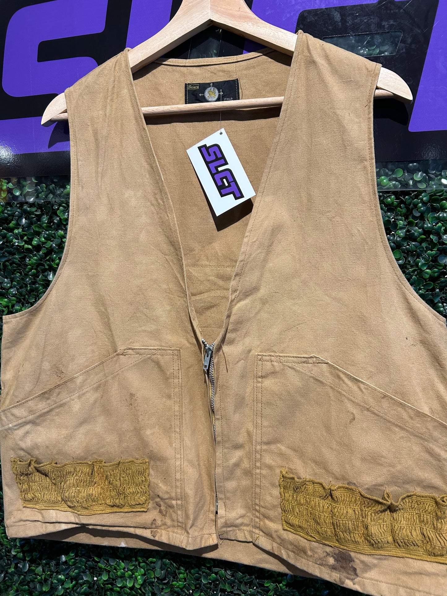 60s Sears Hunting/Field Vest. Size Large