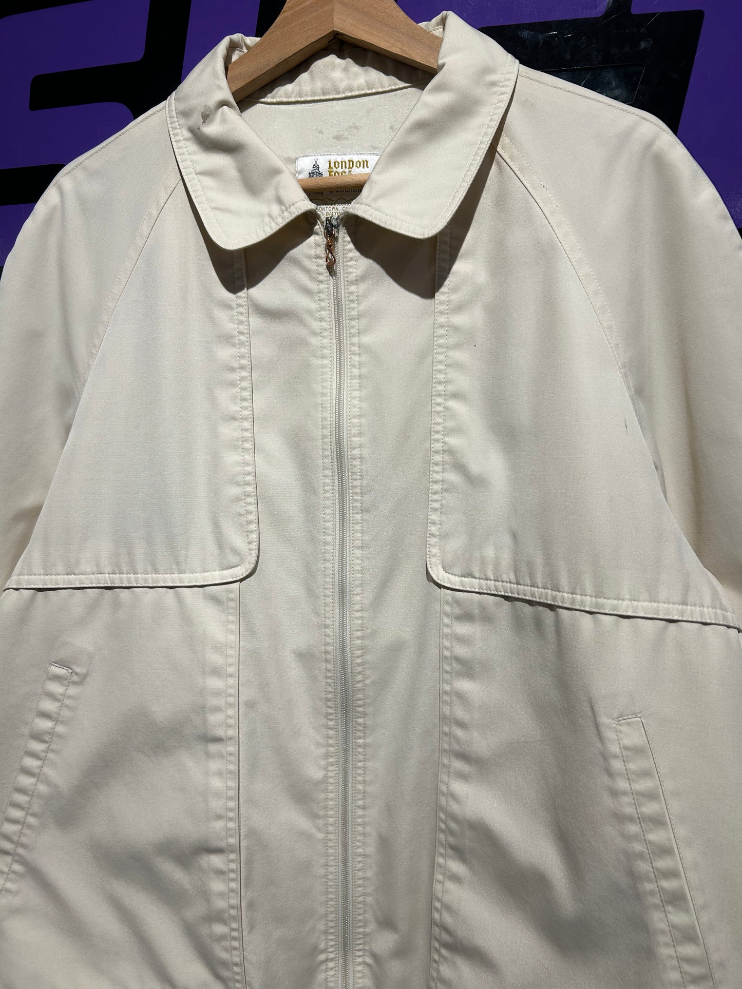 Vintage London Fog Zip-Up Jacket. Size XL