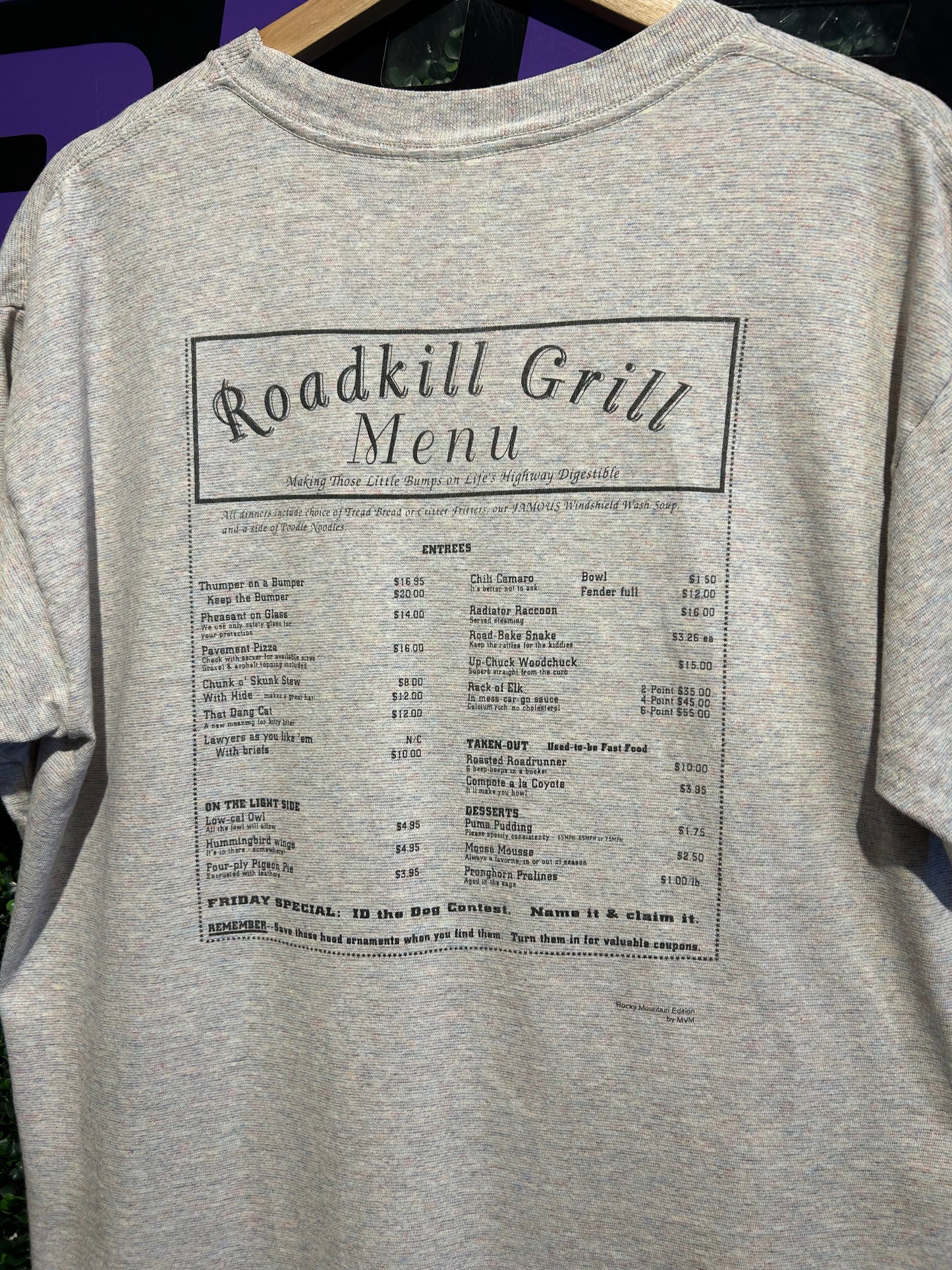 90s Roadkill Grill T-Shirt. Size Large