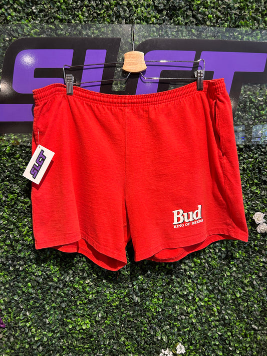 80s Budweiser King Of Beers Shorts. Size XL