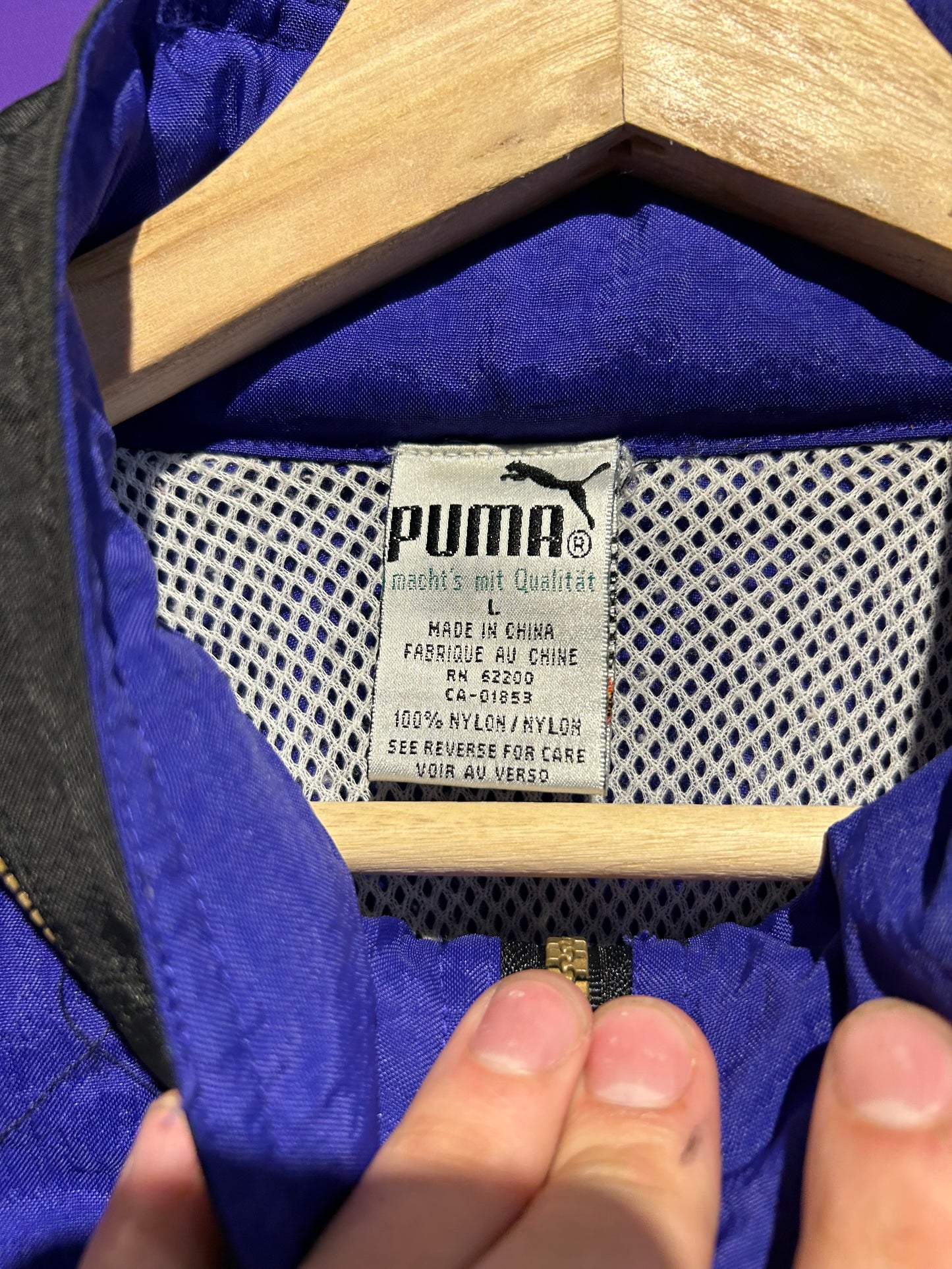 Vintage Puma Zip-Up Jacket. Size Large