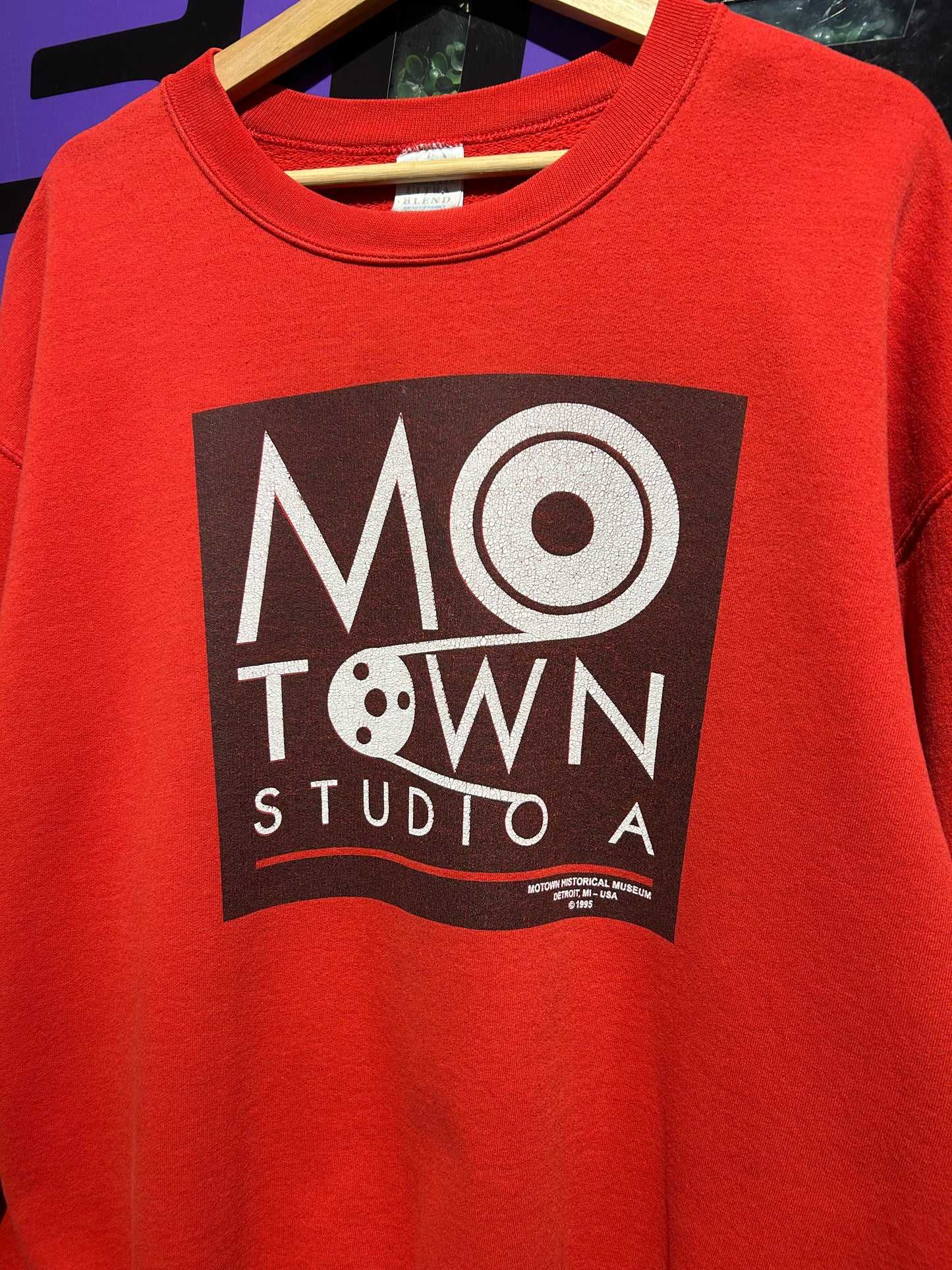 1995 Motown Studio Crewneck. Size Large