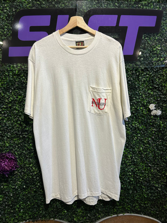90s Nebraska Corn Huskers Pocket T-Shirt. Size L/XL