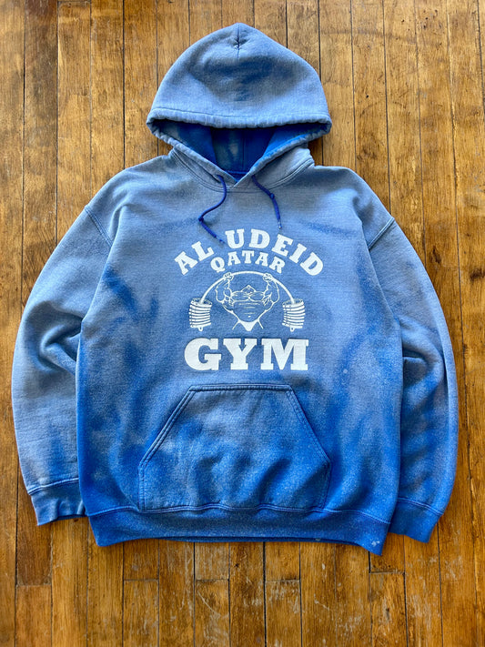 00s Al Udeid Qatar Gym Hoodie. Size M/L