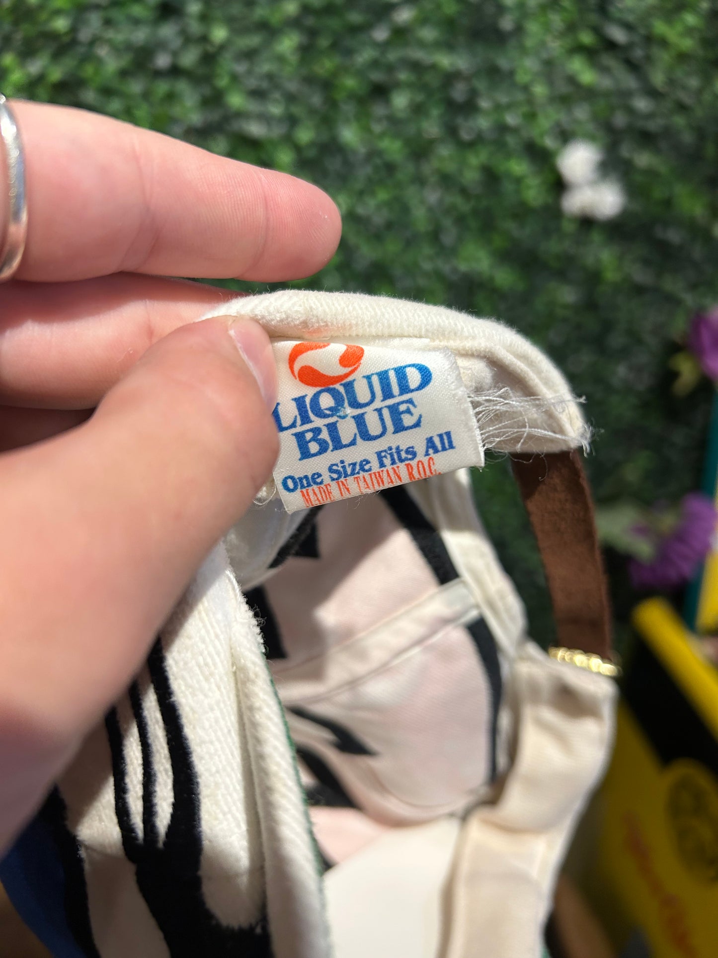 1996 Grateful Dead Liquid Blue Steal Your Face Strap-Back Hat