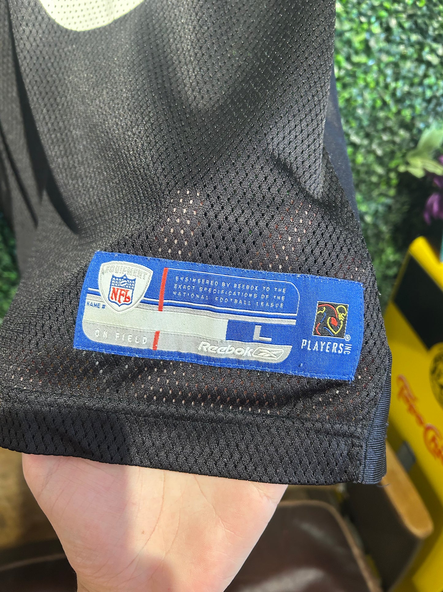 Vintage Pittsburgh Steelers #10 Santonio Holmes Reebok Jersey. Size Large