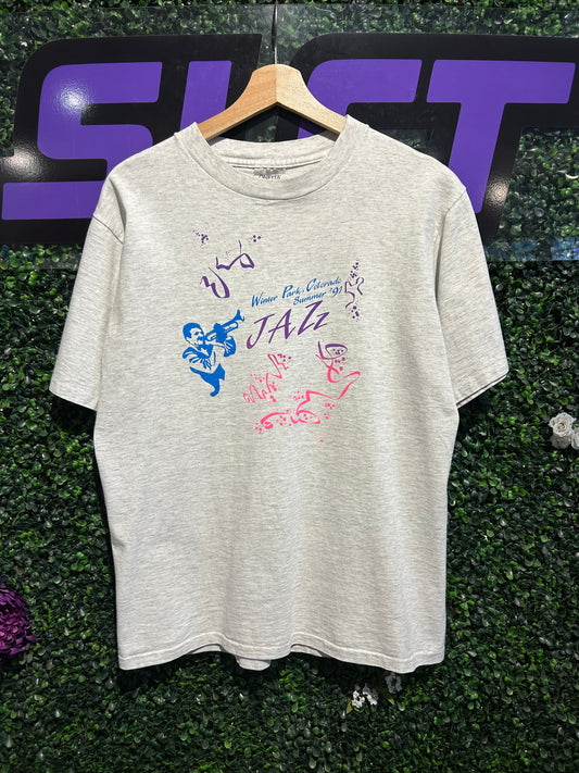 1991 Winter Park Colorado Jazz Festival T-Shirt. Size Large