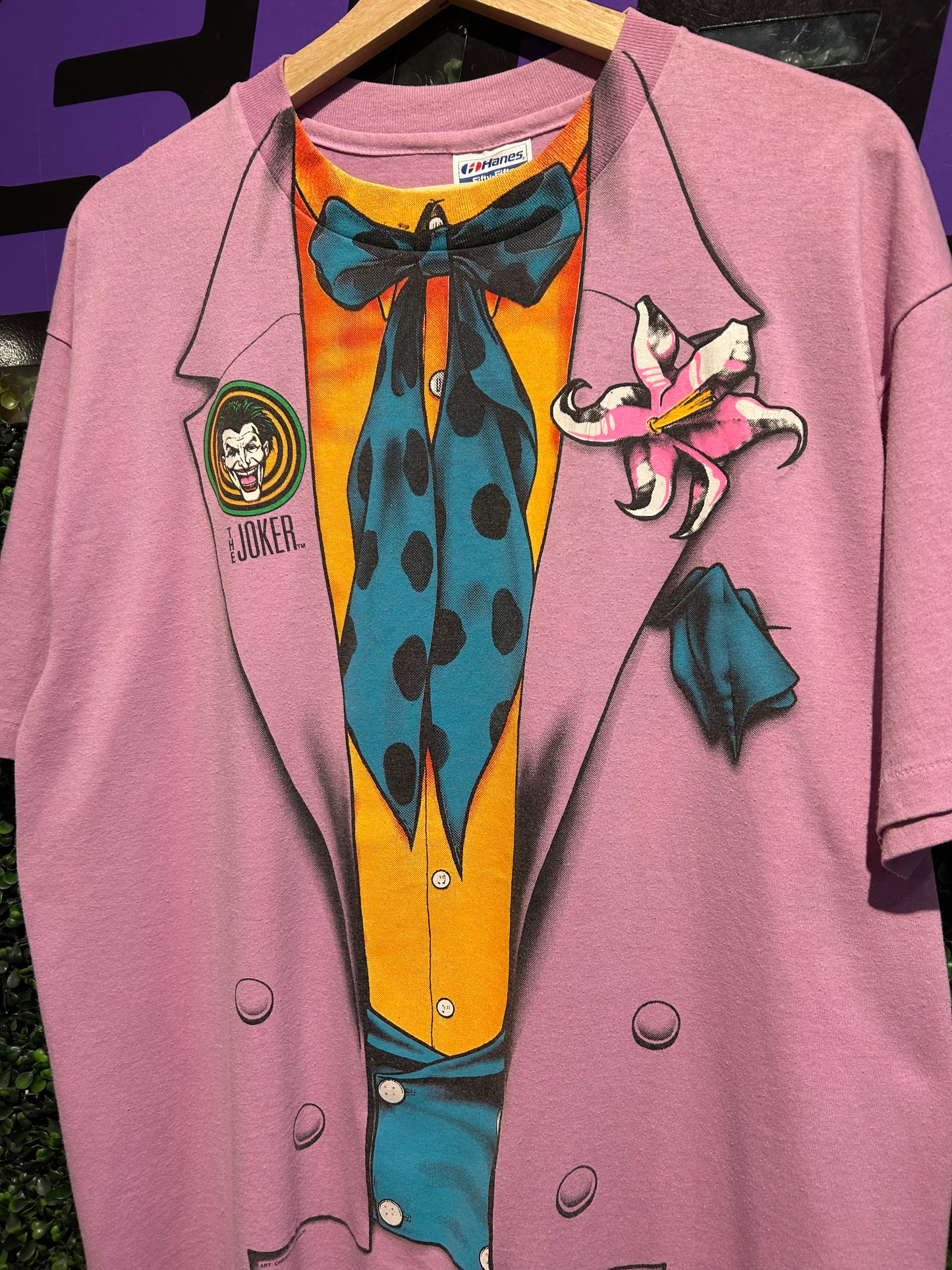 1989 The Joker Costume T-Shirt. Size L/XL