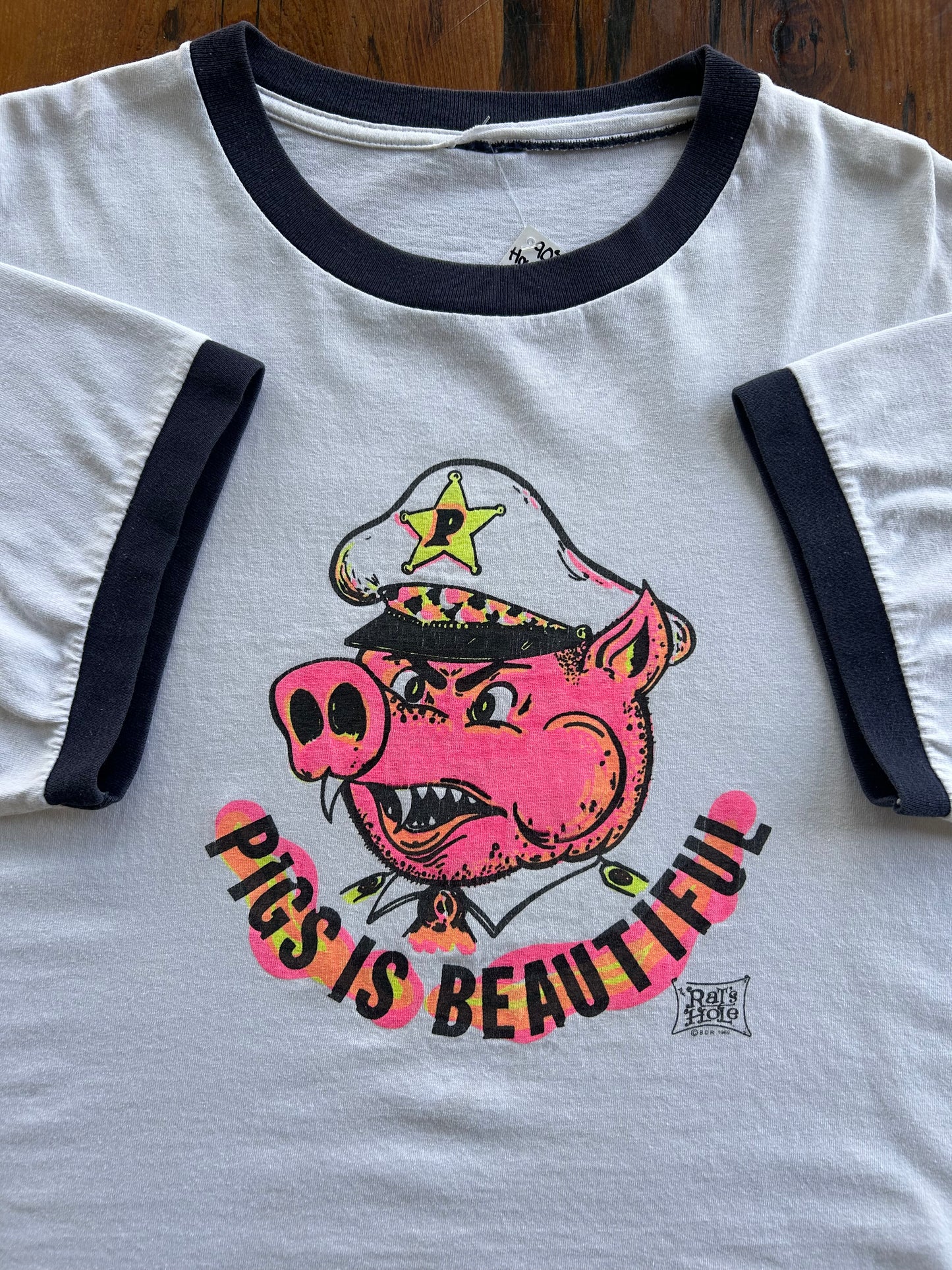 90s Pigs Is Beautiful House Of 1,000 Corpses Ringer T-Shirt. Size XL